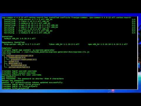 How To Install NodeJS and Express on CentOS 7