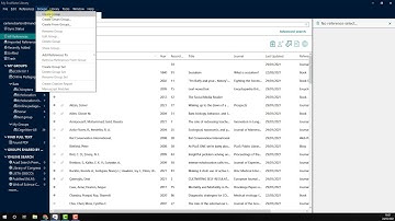 Creating groups in EndNote 20