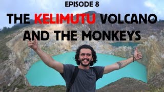 Indonesia - The Kelimutu volcano and the monkeys
