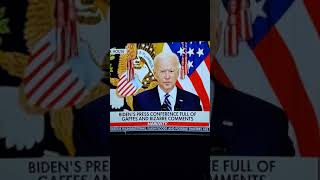 Joe Bidens confused first presser