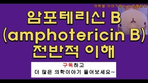 항진균제(antifungal drug): 암포테리신 B (amphotericin B, 암비솜주사, Ambisome), flucytosine