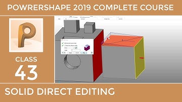 PowerShape 2019 Tutorial # 43 - Solid Direct Editing Part 2 - Urdu/Hindi