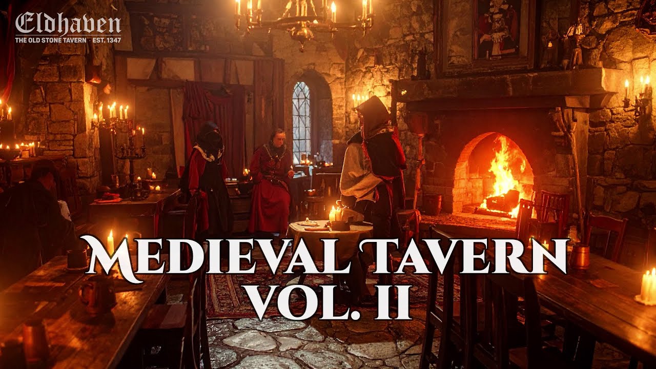 Cozy Medieval Tavern Music Vol. II – 60 min Firelight & Friendship | Eldhaven