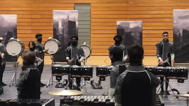 Ari rehearsing with drunline