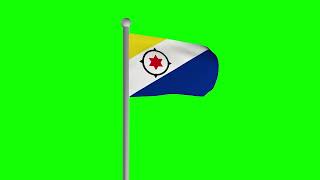 Флаг Бонайре хромакей футаж | Flag Bonaire chromakey footage