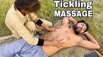 Insomnia Relief? Belly Massage & Gentle Armpit Tickling for Sleep | ASMR