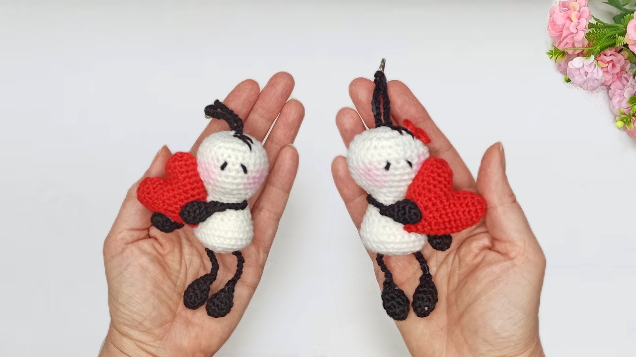 💖Самые простые и оригинальные💖Как вязать Брелок Влюбленные  Бигли и Мигли крючком💖