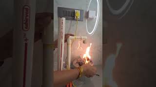 me and my friends doing science project