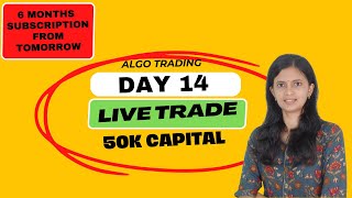 Bank Nifty Live Trade | Day 14 | 50k Capital | 30 days live trade |