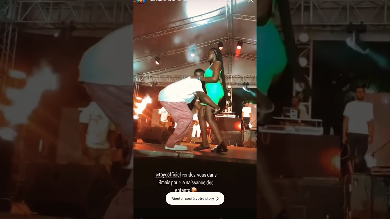 ⁣Tayc soulève une demoiselle lors de son concert à Abidjan.#shorts