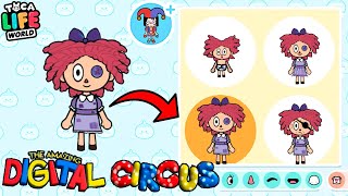 Making characters from The Amazing Digital Circus + BONUS 👩🏽‍🤝‍👩🏼 in Toca Life World 👍 toca boca