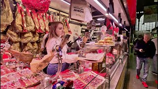 🇪🇸 4K Málaga Mercado Central de Atarazanas | Atarazanas Food Market | Walking Tour - Spain