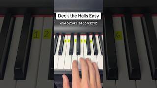 Deck The Halls Easy Piano Tutorial #piano #pianotutorial #christmas