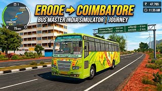 Realistic TNSTC Driving! Erode to Coimbatore Route | Bus Master India screenshot 5