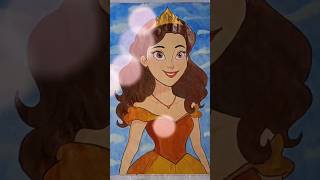 Disney's princess Belle 👸❤️||#Disney's beauty and the beast #fun #trend #drawing #paint #artist #the
