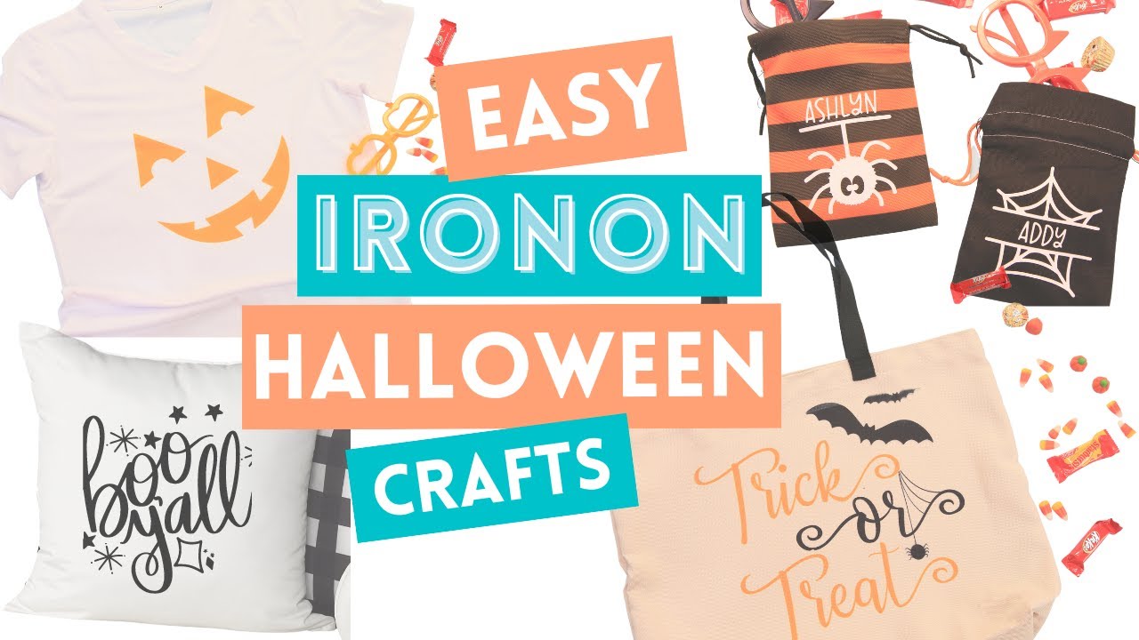 4 Last Minute Iron On Halloween Crafts For 2021 YouTube