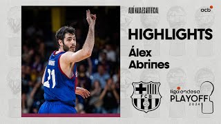 ÁLEX ABRINES, a blow of THREE-POINT in the victory of Barça | Playoff Liga Endesa 2023-24