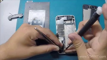 iPhone 4s Charger Sync Port Flex Replacement Instructions Directions Video