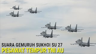Bergemuruh !!! Lihat Dari Dekat Pesawat Tempur Sukhoi Su-30 Take Off dan Landing di Makassar