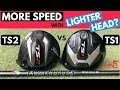 More Speed With Lighter Head? Titleist TS1 vs TS2