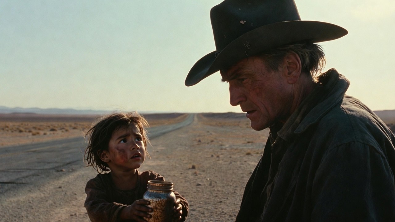 LA NIÑA DE 5 AÑOS CARGABA UN TARRO PIDIENDO AGUA — LO QUE EL VAQUERO ENCONTRÓ LO ROMPIÓ