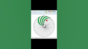 OMG WAO so Amazing Optical Circle illusion Using Mspaint || Brother Princess Computer Center