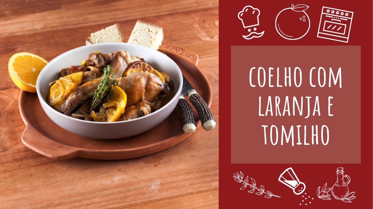 Coelho com laranja e tomilho (receita de forno)