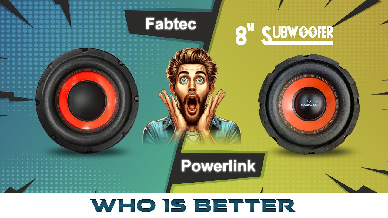 8 Inch Subwoofer Unboxing, Sound Test and Comparison POWERLINK vs ...