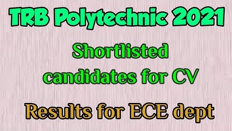 trb result 2022/trb polytechnic result 2022/trb poly result/trb cv list/trb cv/trb result 2022 tn
