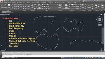 AutoCAD Spline Command Tutorial Complete | Fit, Control Points, Convert to Polyline, Precision