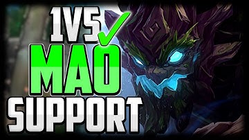 MAOKAI 1v5 SUPPORT CARRY GUIDE + BEST BUILD/RUNES | How to Play Maokai Season 12 League of Legends