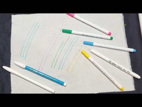 Water Erasable Fabric Pens for Sewing, Quilting, and Embroidery Review 