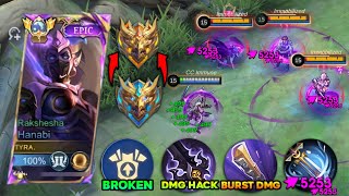 HANABI NEW ABNORMAL BURST DAMAGE BUILD!🔥 (DAMAGE HACK) HANABI BEST 1 HIT BUILD 2024!!