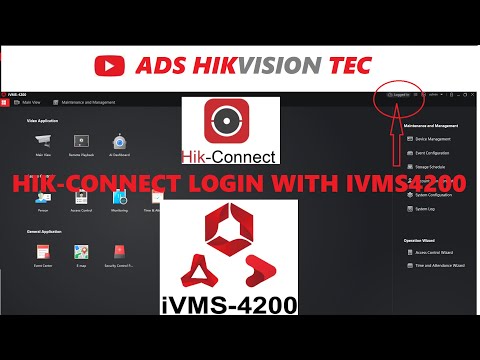 Hik-connect account login in IVMS 4200