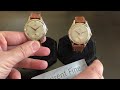 Two Omega Jumbo similar in style with nuances on the dial