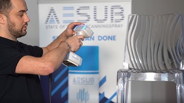 3D Scan of Transparent Chair Using EinScan H and AESUB Orange