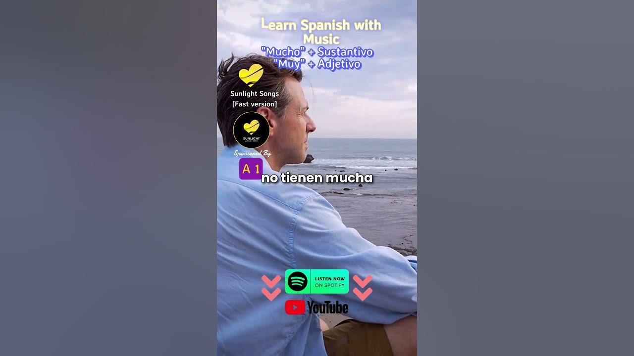 🇪🇸 LEARN SPANISH WITH MUSIC 2024 (Level A1) - Quiero vivir [Slow Ver.] by Sunlight Songs #shorts