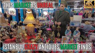 ISTANBUL Antique & Collectibles Bazaar 2025 | Vintage Phones, Old Coins, Porcelain Tea Sets (4K)