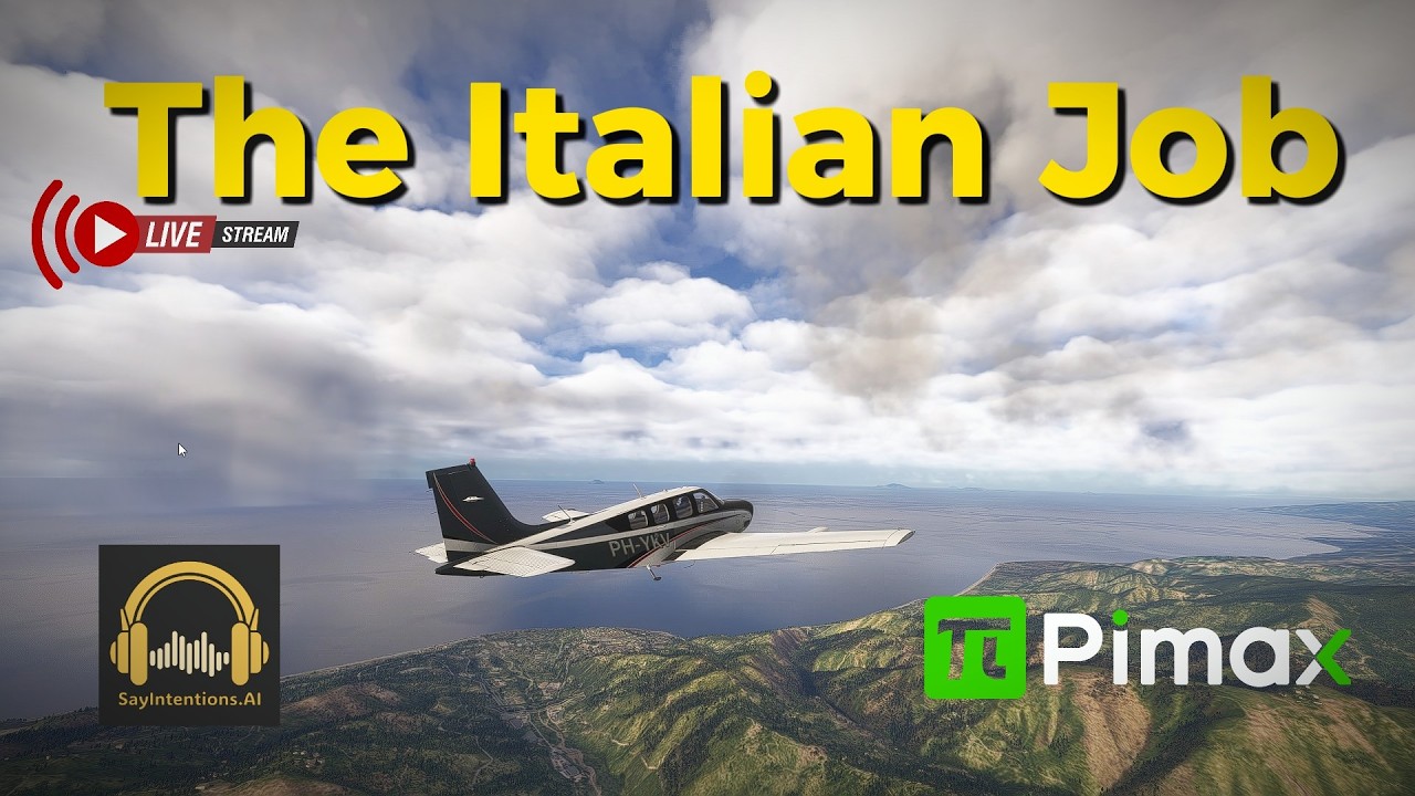 The Italian Job - VFR from LICJ to LIRN with the BlackSquare Bonanza Pro
