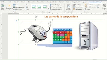 Inserción de imágenes en Word para niños.
