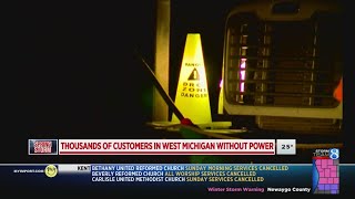 Thousands without power in West Michigan