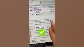 Unclaimed Money: How to Find and Claim Your Lost Cash #successmindset #taxsale #foreclosures2023