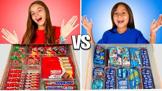 GAVETA SECRETA DE DOCES AZUL VS VERMELHO!