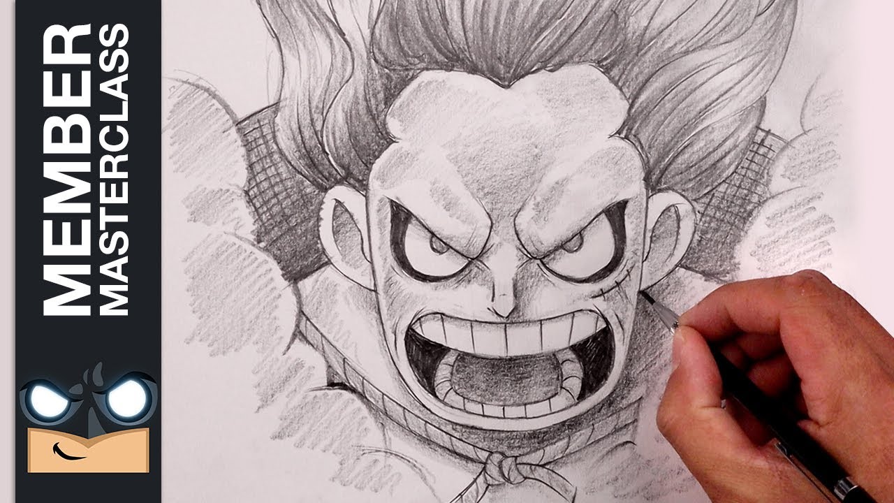 How To Draw Luffy Gear 4  Portrait Illustration 