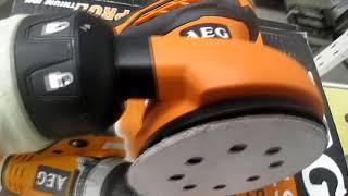 Обзор шлифмашины эксцентриковой Orbital Sander AEG EX125 ES
