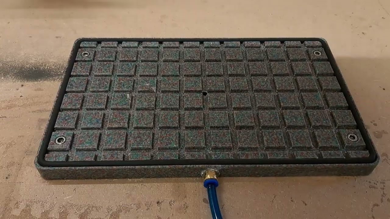 Strong CNC vacuum plate out of Nylon