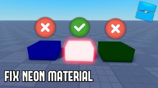NEON MATERIAL Brightness FIX in Roblox Studio
