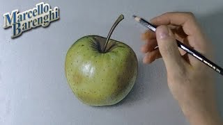 Easy drawing of an apple that looks real