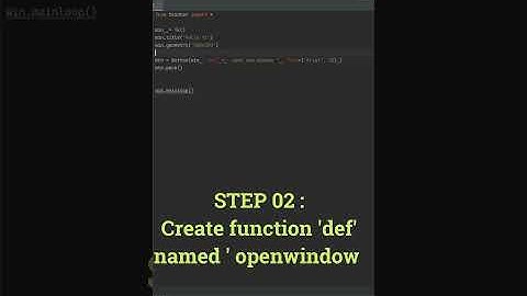#6| in only 3 steps , open a new window with a buttons in #tkinter , #programmin #Python #short