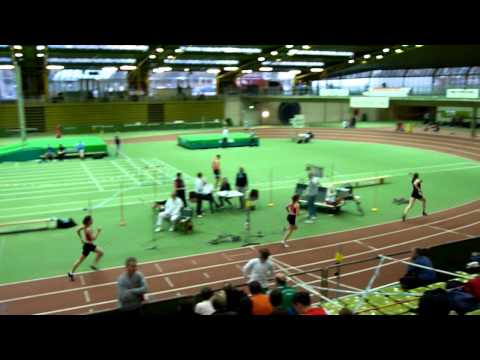 Sanne Reichgelt wint 800 mtr Dortmund 30 jan 2011 ...